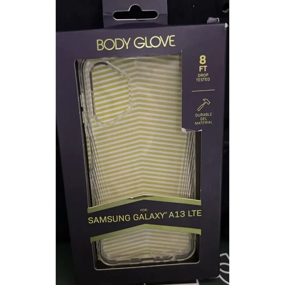 Body Glove Samsung Galaxy A13 LTE Black 8 Ft Drop Tested Slim Protection Clear